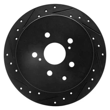 For Toyota Highlander 14-19 Brake Rotor DFC Premium Drilled & Slotted Rear