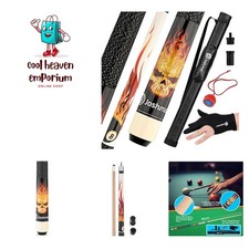Handcrafted 58" Maple Billiard Cue with Complete Accessories for Every Player