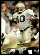 1993 Wild Card Reggie Brooks Rookie Washington Redskins #164. rookie card picture