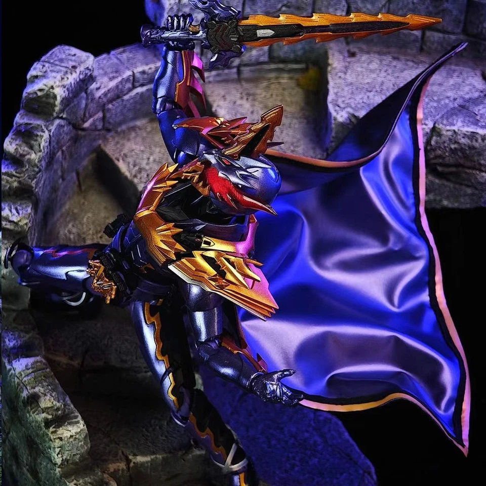 Capa de capa con cable personalizada 1/12 para figura de acción Jaou Dragon SHF de 6"" (sin figura) Foto 4 de 4