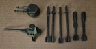 VINTAGE G.I. GI JOE GIJOE DRAGONFLY HELICOPTER PARTS LOT MISSILES