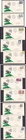 w1742/ Denmark (11 stk) all-Flourecerende Dolmen Cachet FDC Cover 1962