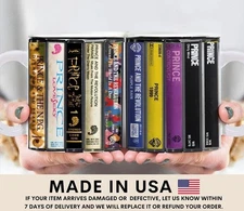 Prince Albums Cassette Mug – Retro Music Collection Coffee Cup or Accent Mug