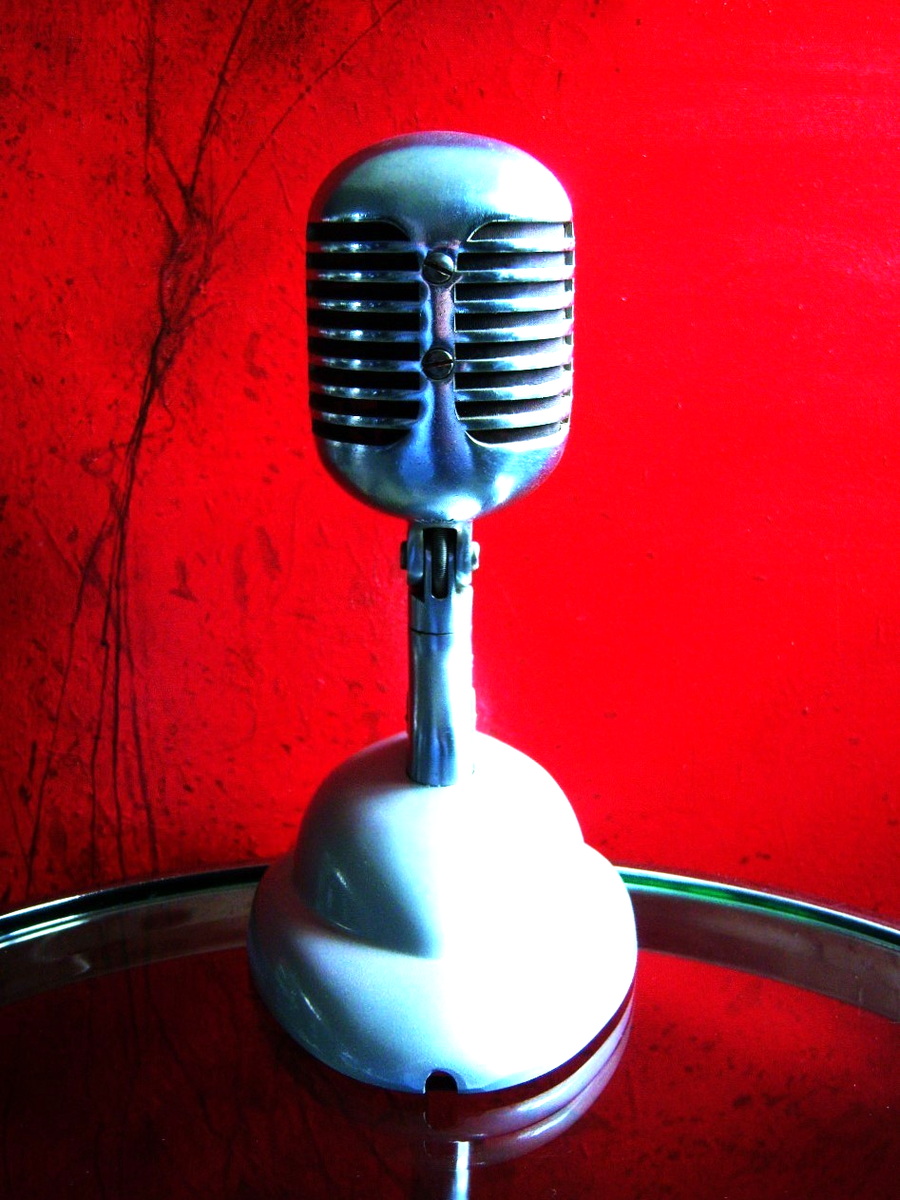 Vintage 1940's Shure Brothers 55 Fatboy microphone Elvis deco w S