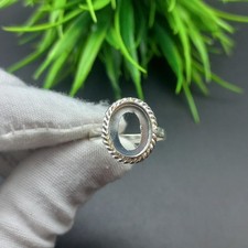 925 Sterling Silver Oval Ring 8x10mm New Design Bezel Cup Blank DIY