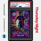 2023 TOPPS CHROME UEFA CLUB JAPAN EDITION LAMINE YAMAL WONDERKIDS ROOKIE PSA 10