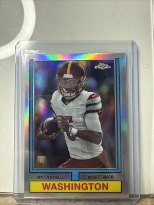2024 Topps Chrome - 1974 Topps Football Jayden Daniels #74TF-2 Refractor (RC)