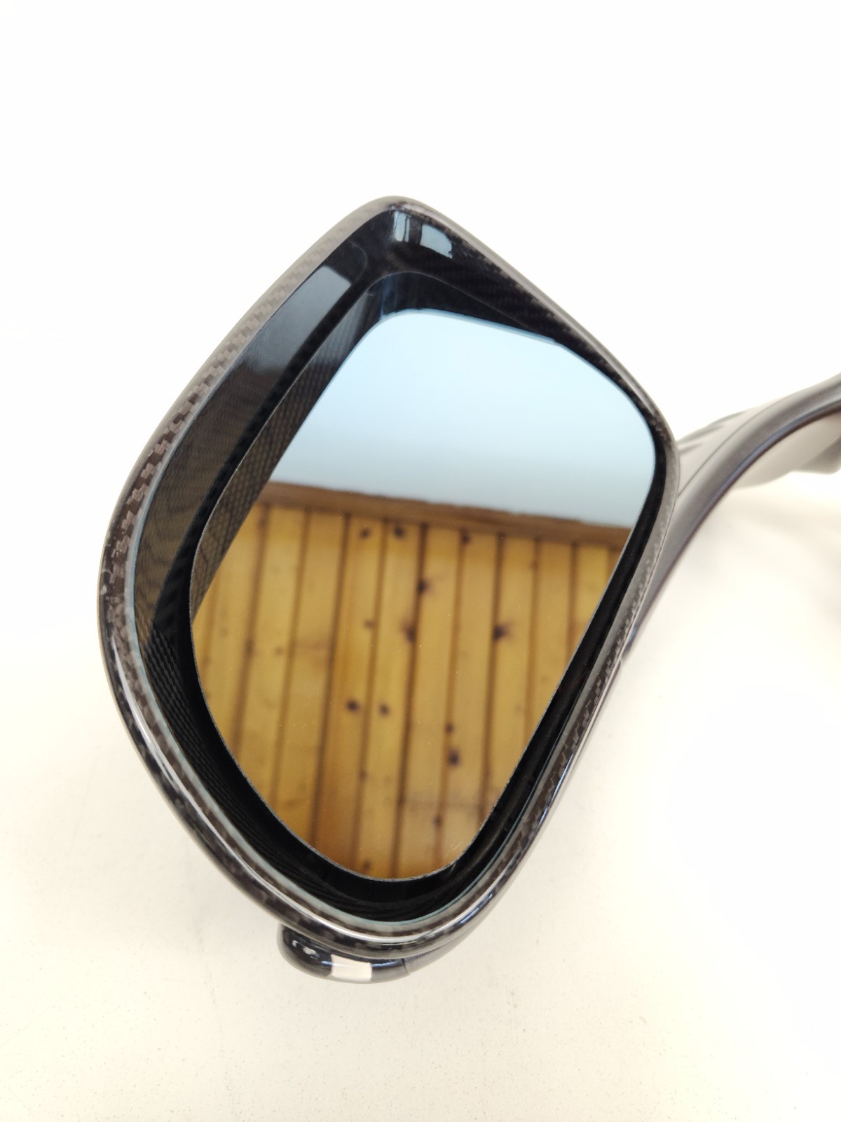 2012-2014 MCLAREN MP4-12C LEFT DRIVER SIDE CARBON FIBER MIRROR OEM 11A6071CP