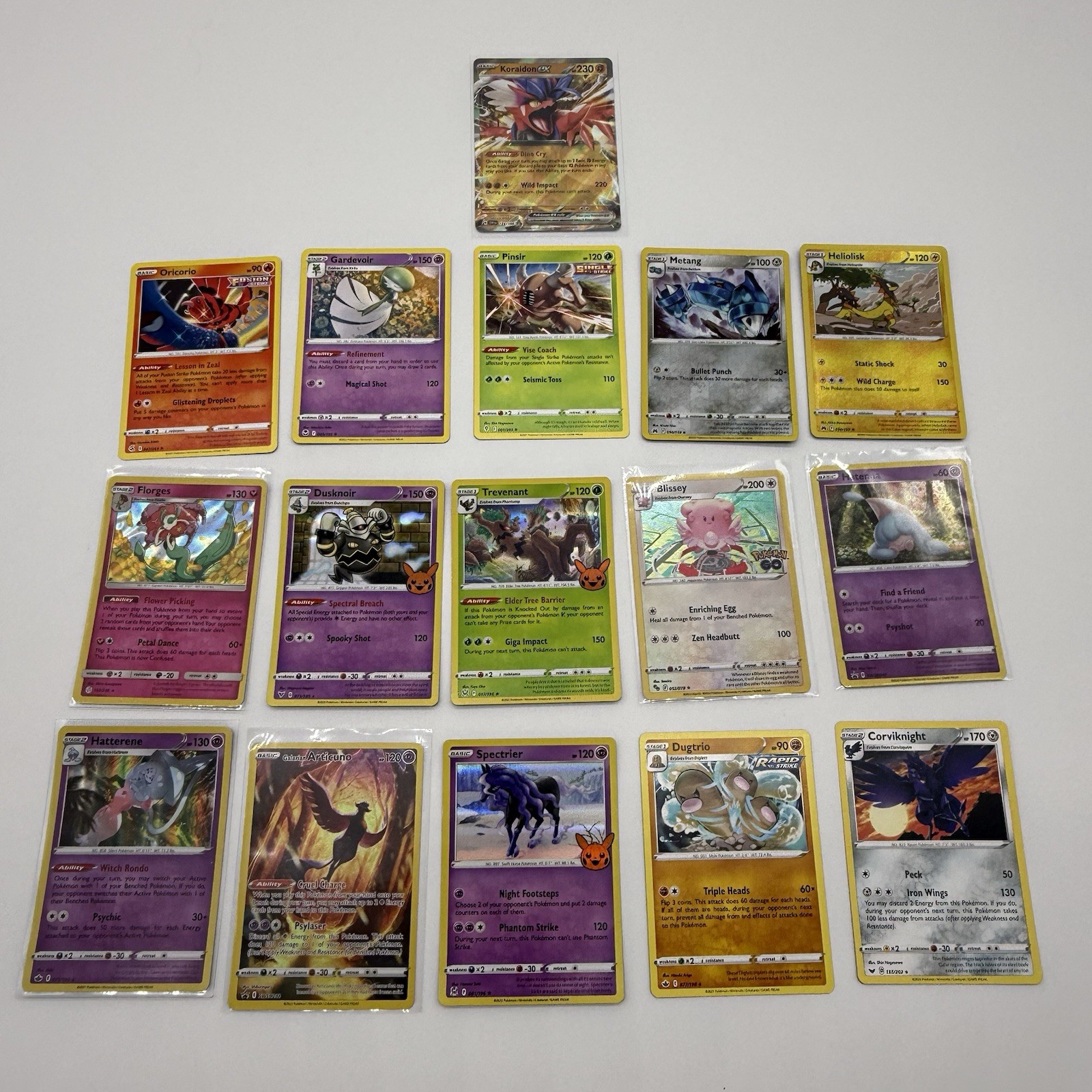 Pokemon 16-Card Lot Bundle Rare Holo Reverse Holo Random Cards LOT 1