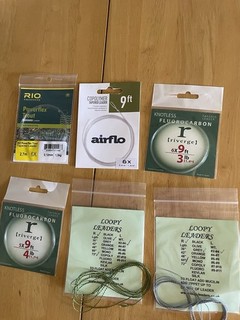 TROUT FLY TAPERED LEADERS FURLED x 6 — RIO / RIVERGE / AIRFLO