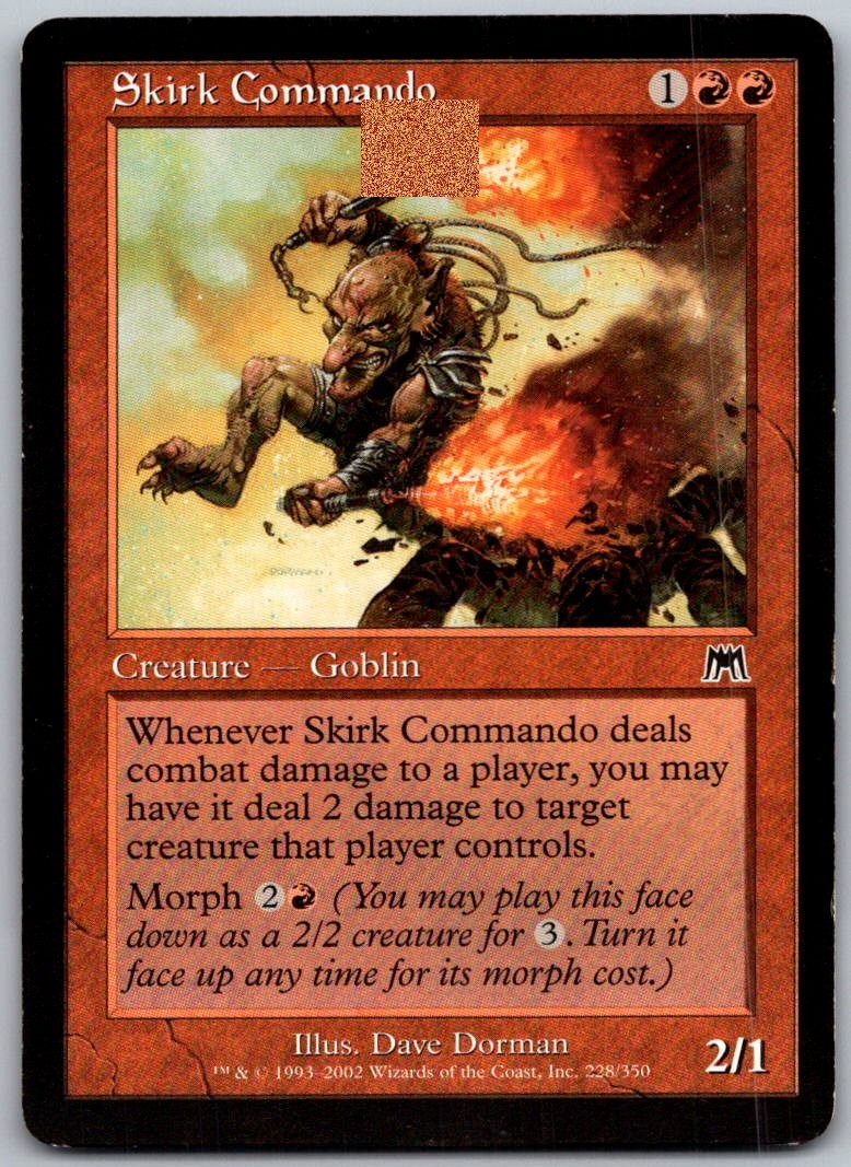Skirk Commando 228 Common Onslaught Magic: The Gathering Lightly Played