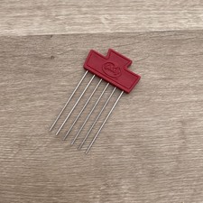 Vintage 80 s Goody Hair Pick Comb Tease Lift Metal Purse Travel RED 3.5 Mini