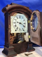 1890s Vintage Antique Plymouth Seth Thomas 8-Day Time & Strike Clock