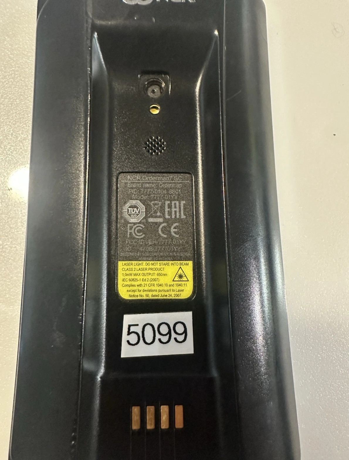 NCR Orderman7 Model 7777-0104-8801 SC Handheld Device