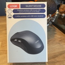 Logik LWLMSL23 Wireless USB Silent 5-Button Mouse