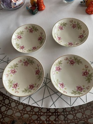 Edelstein Bavaria 11 cm Goldrand Porzellan Teller 4er Set