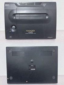 SNK Neo Geo NEO-0 AES Console Complete Set Black Tested Used With Box & Manual