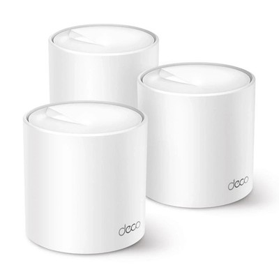 TP-Link Deco X50 Mesh WLAN Set (3 Pack), Wi-Fi 6 AX3000 Dual 3-teilg, weiß 