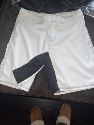 Fight Short Extra Long Size 36 White Black NWT