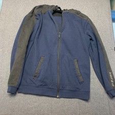 Bauer Men s Jacket Size L Blue Gray Full Zip ...