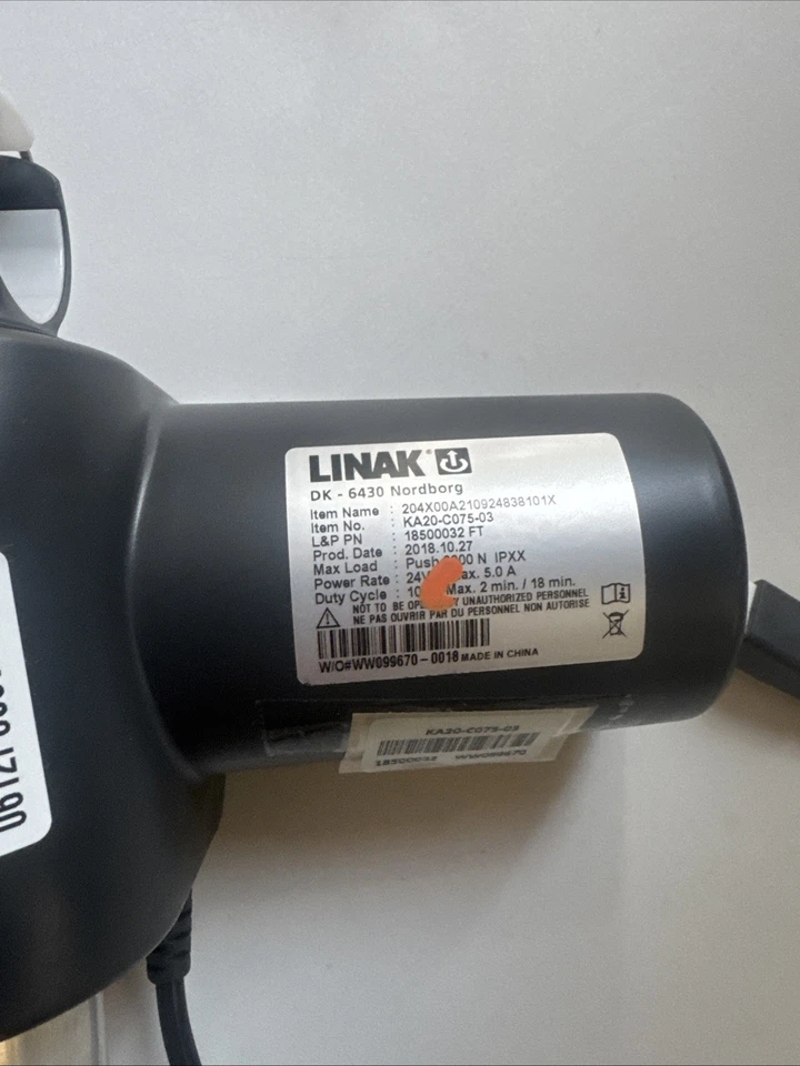 OEM Linak Linear Actuator KA20-C075-03 24V 5A (DK-6430 Nordborg) - Image 2 of 4