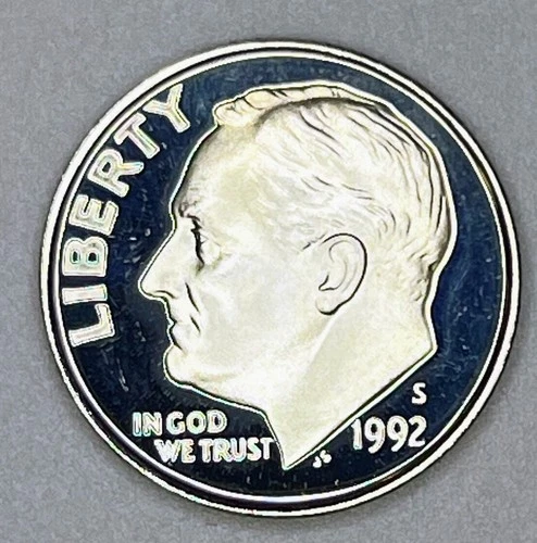 1992-S Proof Silver Roosevelt Dime 90% .900 San Francisco Mint