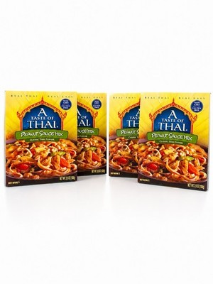 A Taste of Thai Peanut Sauce Mix 3.5oz 4 Pack Gluten Free Easy Cooking