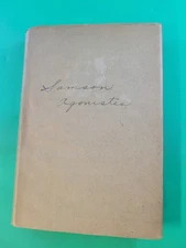 RARE MILTON'S SAMSON AGONISTES 1904 (well kept) Cambridge with intro, notes, ...