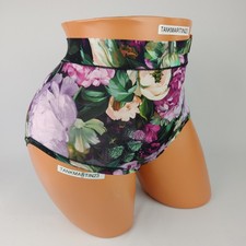 LANE BRYANT CACIQUE COMFORT BLISS FULL BRIEF PLUS PANTY 18/20 BLACK PINK FLORAL