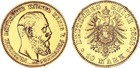 Preußen 10 Mark Gold 1888 A Kaiser Friedrich III. Gold ss Schleifspuren 133696