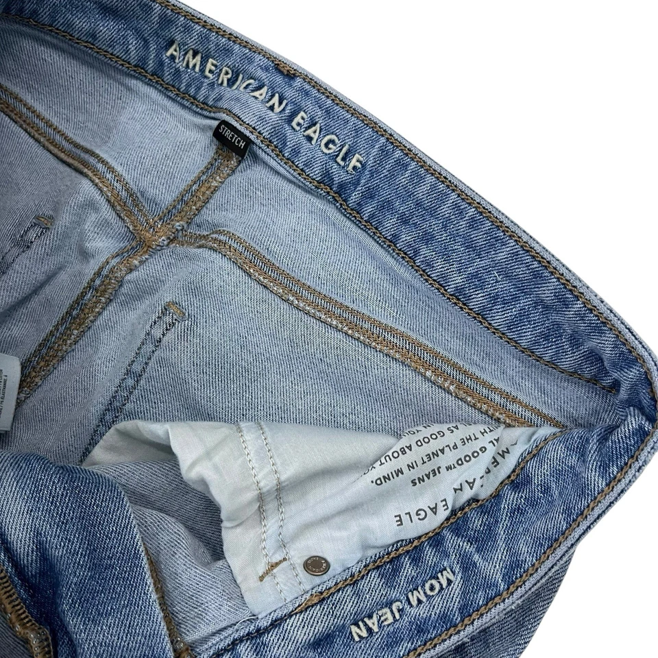 American Eagle Mom straight jeans Women's size 14 Long - Image 3 of 4