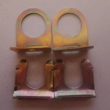 Weld on brake hose tab rear disc brake conversion hose mounting tab with clips