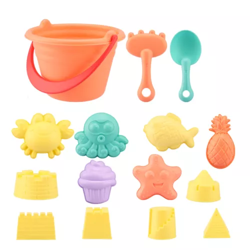 Beach Toys Set for Kids Toddlers Beach Sand Toy Kit Bucket Shovel Sand Truck US - Bild 18 von 24