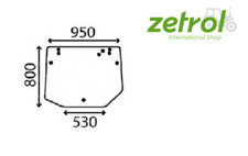 Vetro lunotto posteriore per Landini, New Holland MISTRAL 55 T3010 T3020 T3030