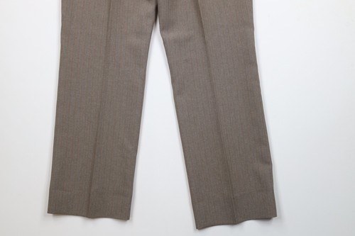 Vtg 70s Streetwear Mens 38x31 Pinstriped Knit Wide Leg Bell Bottoms Pants USA - Picture 11 of 11