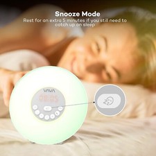 Wake Up Light Alarm Clock with Sunrise Simulation Smart Snooze FM Radio