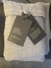 Restoration Hardware Washed Cotton-Linen Slub Sham Standard Mist NEW 180 x2