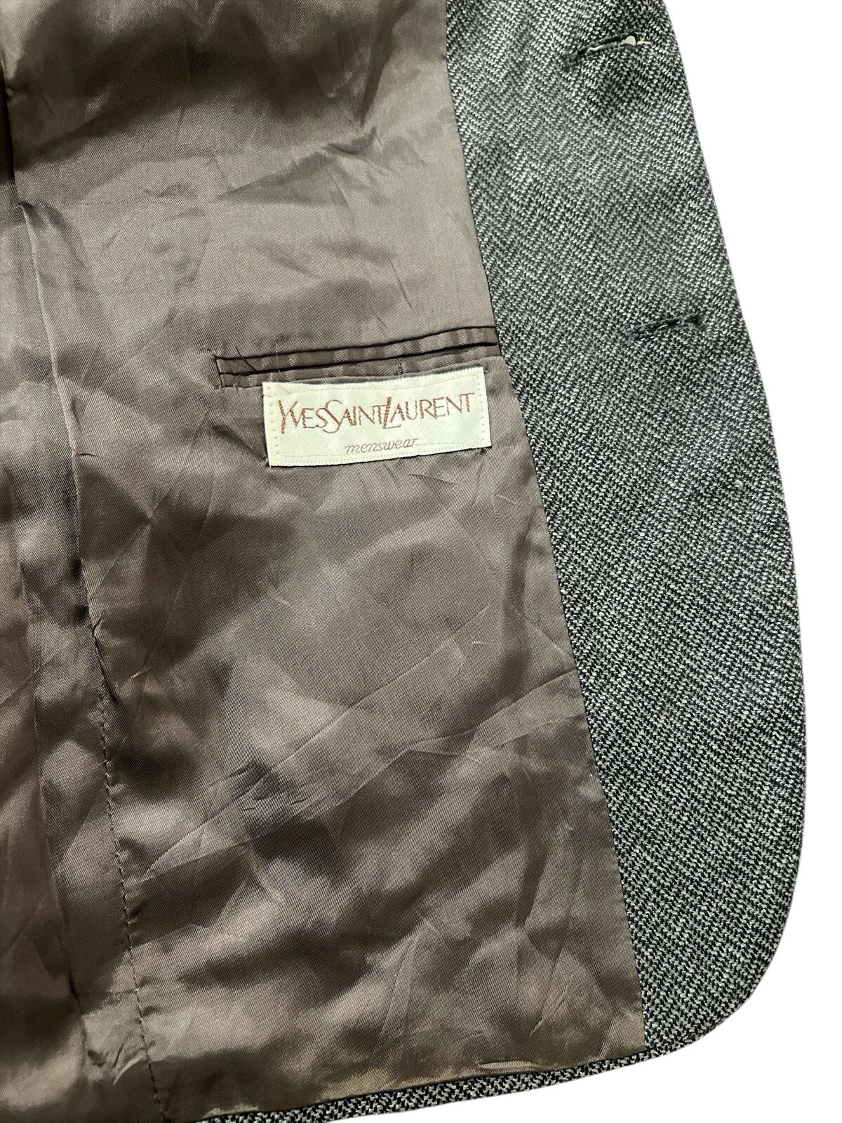 Vintage Yves Saint Laurent Mens Suit Blazer Jacket Coat 40 thumbnail 6
