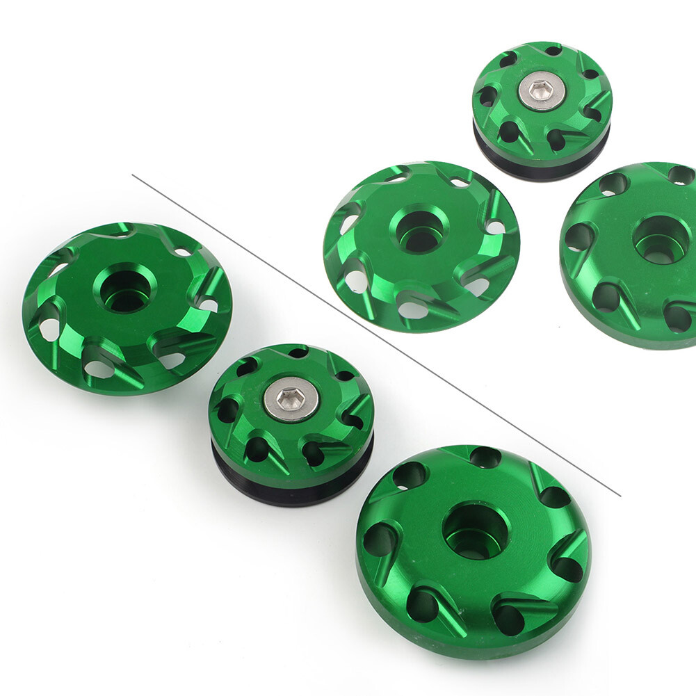 3x Frame Hole Covers Fairing Bolts Caps Set For Kawasaki NINJA1000