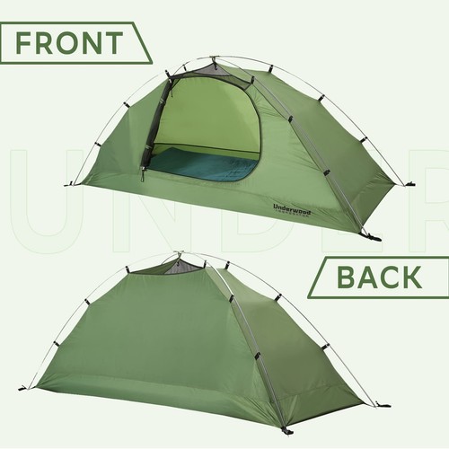 1-Person Backpacking Tent for 4-Season - Winter Waterproof Tent for One Person - 第 8/9 張圖片