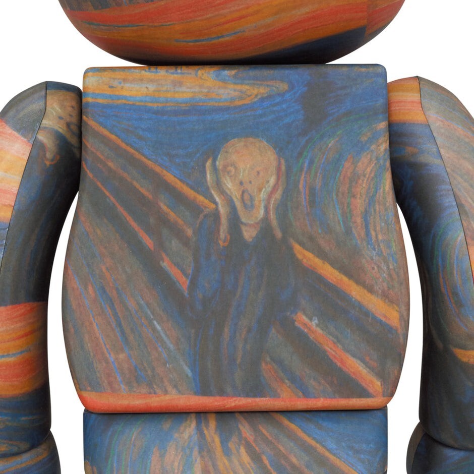 BE@RBRICK Edvard Munch 100％＆400％ MEDICOM TOY BE@RBRICK Edvard Munch “Scream” 100％ 400% set
