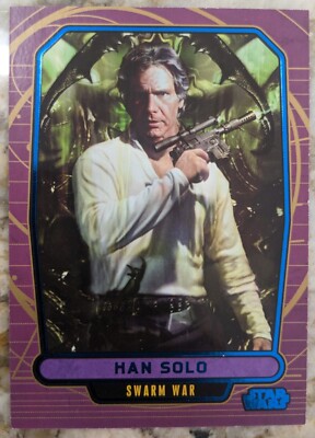 Star Wars Galactic files HAN SOLO (SWARM WAR) #535 blue numbered ...