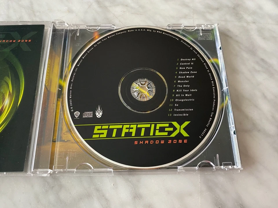 Static X Shadow Zone CD ПРОМО! 2003 Warner 48427-2 w/хайп стикер Wayne статический - Изображение 3 из 4