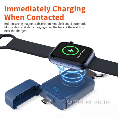 Banque Chargeur Magnétique Portable 1400mAh pour Apple Watch 9/8/7/6/5/UItra/UItra 2 - Photo 6 sur 22