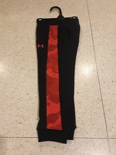 NWT UNDER ARMOUR BOYS RED CAMO camouflage SWEATPANTS JOGGERS