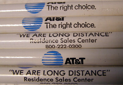 * Lot of TEN (10) -- Vintage ATT Advertising Pencils -- COLLECTIBLE all UNUSED!!