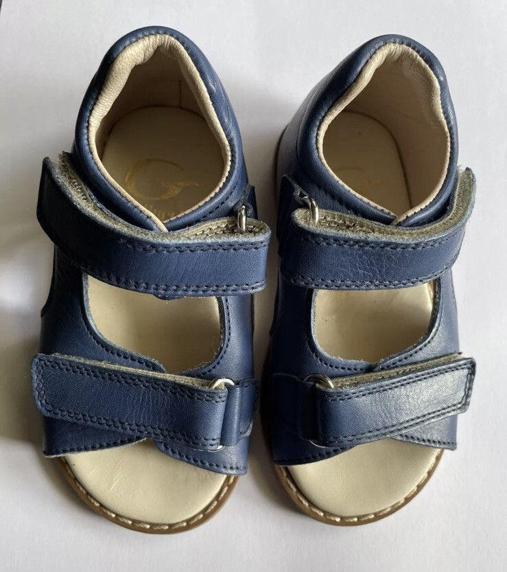 Gallucci Boys Blue Leather Sandals - Royal Blue Marine - Size: 5 (22) £116rrp!