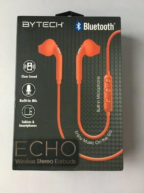 ByTech Echo Wireless Stereo Earbuds Red New | eBay