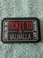 VALHALLA 2x3 Embroidered Morale Patch Hook Backing Brand New