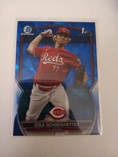 2023 Bowman Draft Sapphire Edition Cole Schoenwetter #BDC-116 1st Reds Prospect